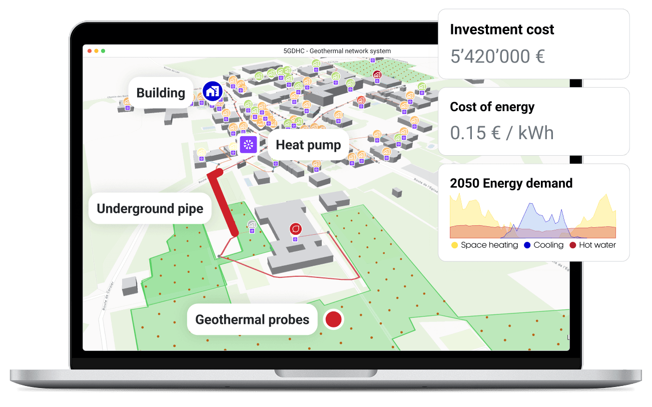 District heating cooling software